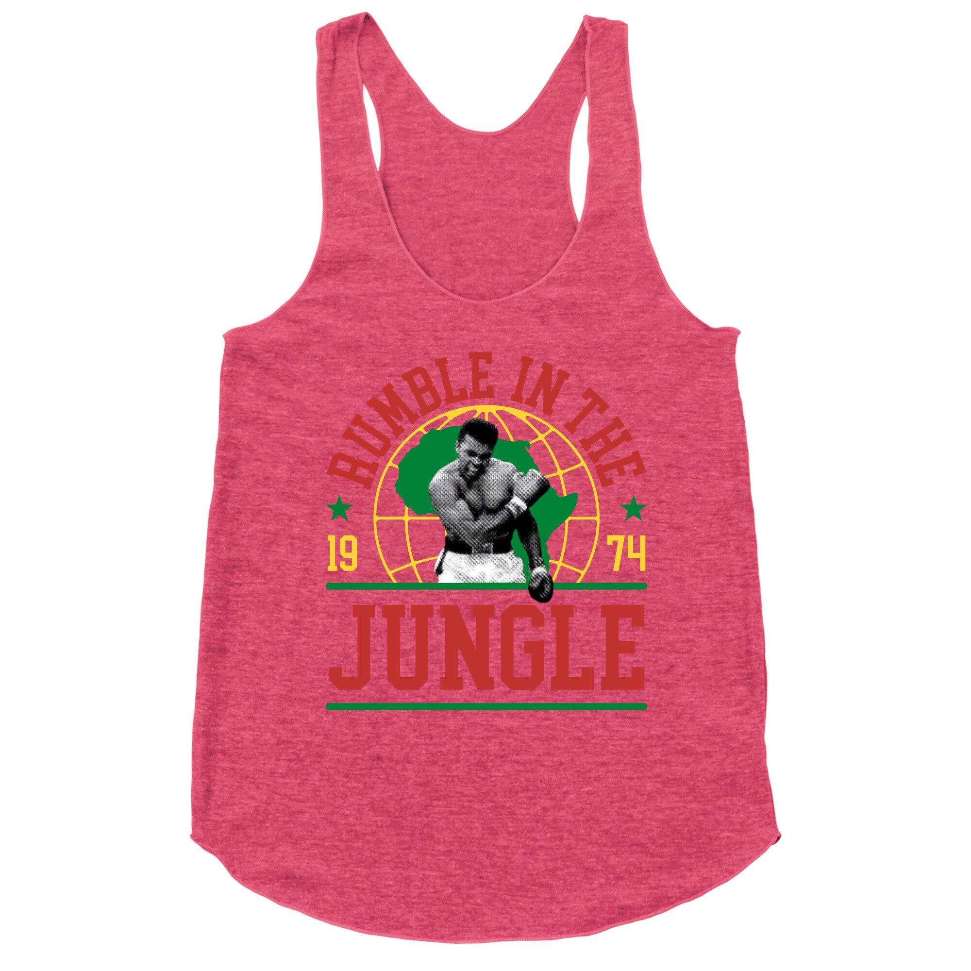 Rumble in the Jungle Racerback Tank